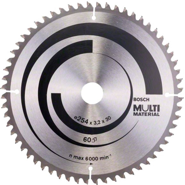 Пильный диск Bosch Multi Material 254 мм 60 зубов