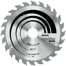 Диск по дереву Bosch Optiline Wood 190×2,6×30, 24 ATB