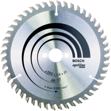 Пильный диск по дереву Bosch Optiline Wood 160×2,6×20 48 ATB