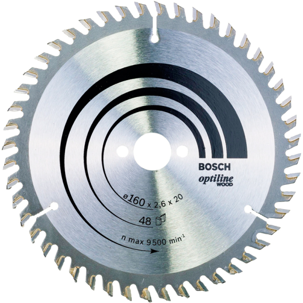 Пильный диск по дереву Bosch Optiline Wood 160×2,6×20 48 ATB