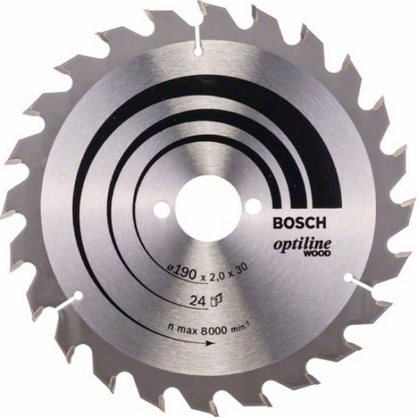 Пильный диск по дереву Bosch Optiline Wood 190 мм 24 зуба