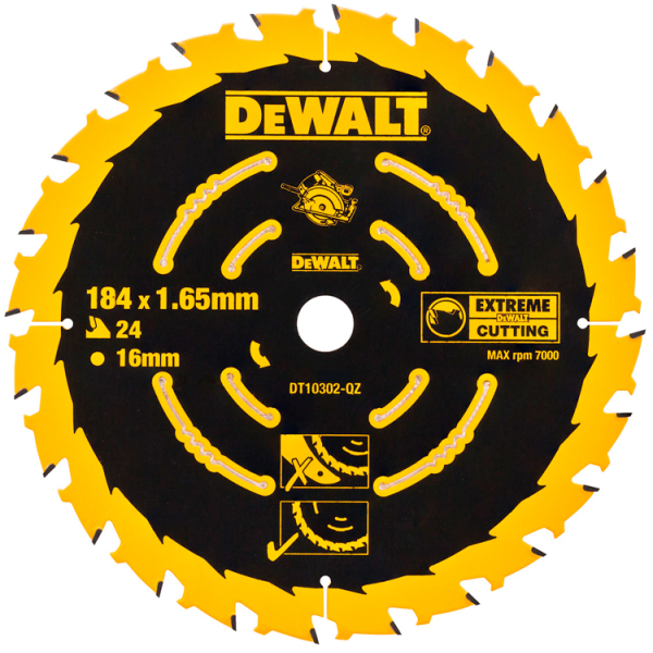 Пильный диск DeWALT DT10302, 184х16 мм