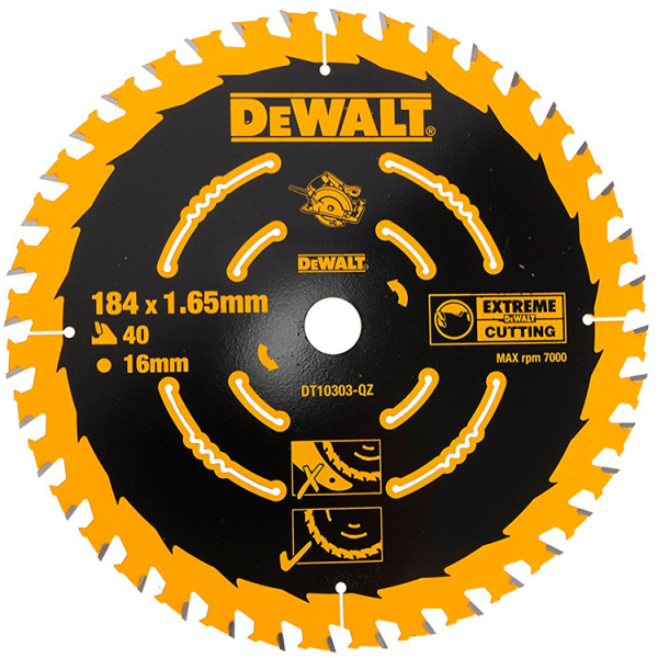 Пильный диск DeWALT DT10303, 184х16 мм