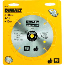 Пильный диск HM DeWALT DT1200, 136х10 мм