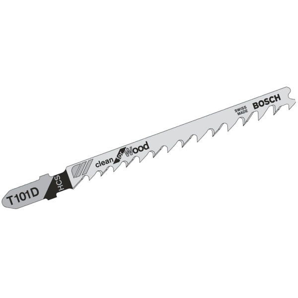 Пилка для лобзика Bosch по дереву T 101 D, 4-5,2×100 мм, 3 шт