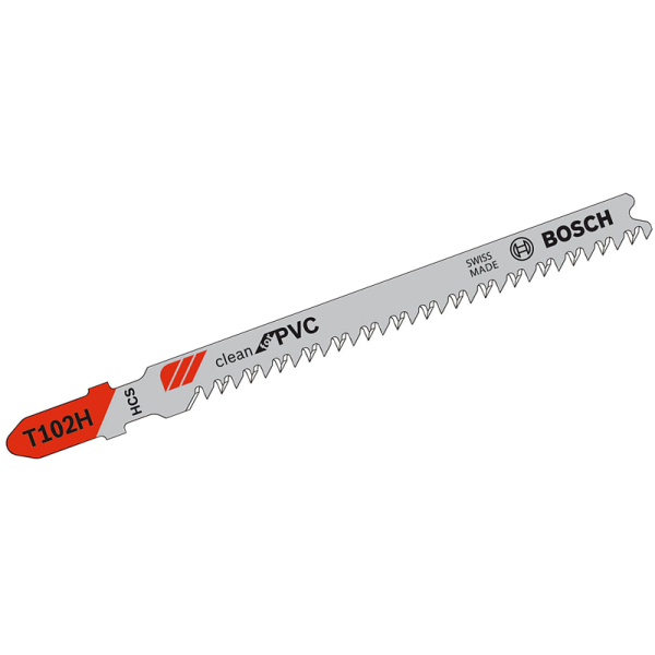 Пилка Bosch по пластику T 102 H, 2,3 × 100 мм, 5 шт