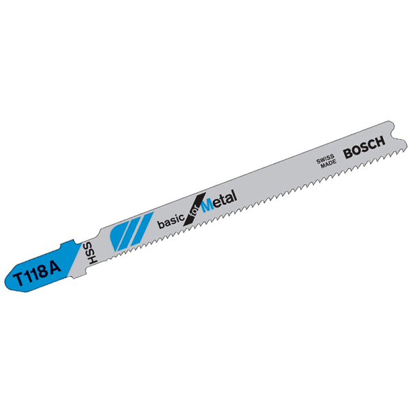 Пилка Bosch по металу T 118 A, 1,1-1,5×92 мм, 25 шт