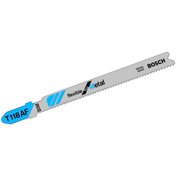 Пилка Bosch по металлу T 118 AF, 1,1-1,5×92 мм, 25 шт