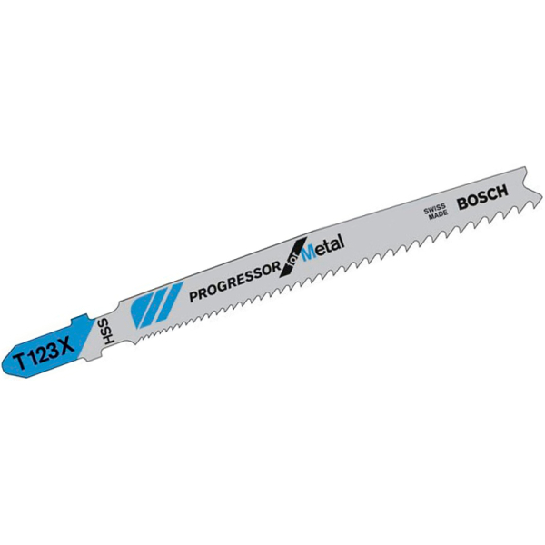 Пилка Bosch по металлу T 123 X, 1,2-2,6×100 мм, 100 шт