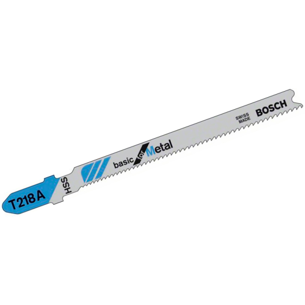 Пилка Bosch по металлу T 218 A, 1,1-1,5×92 мм, 5 шт