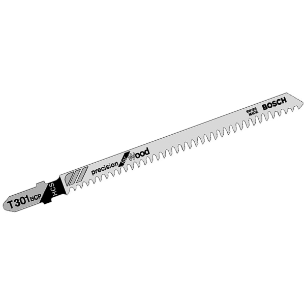 Пилка для лобзика Bosch по дереву T301 BCP, 2,5×117 мм, 5 шт