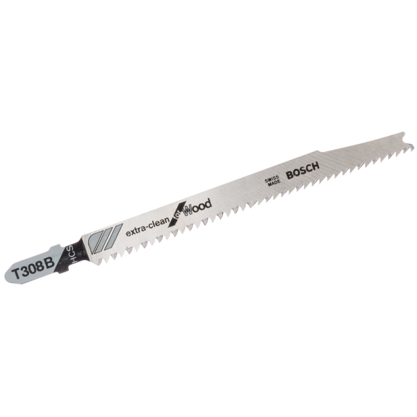 Пилка для лобзика Bosch по дереву T 308B, 2,2XC×117 мм, 100 шт