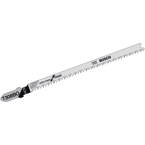 Пилка для лобзика Bosch по дереву T 308 BO, 2,2XC×117 мм, 5 шт