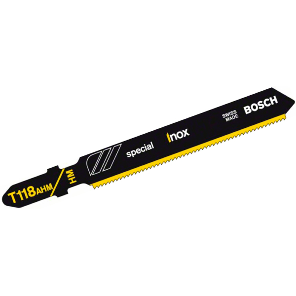 Пилка Bosch по нержавейке T 118 AHM, 1,1×83 мм, 3 шт