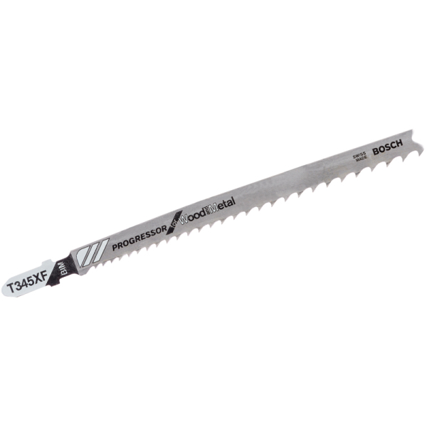 Пилка Bosch по дереву и металлу T345XF, 2,4-5×132 мм, 5 шт