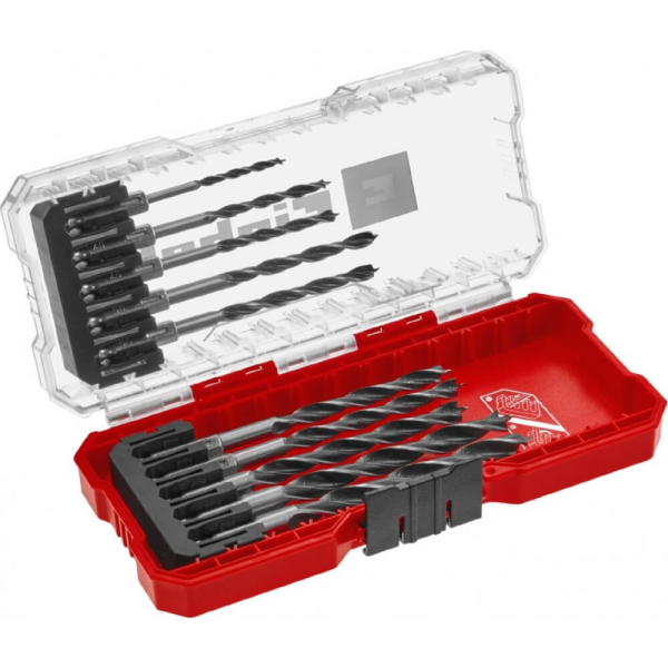 Набор сверл по дереву Einhell, S-Case, 10 шт