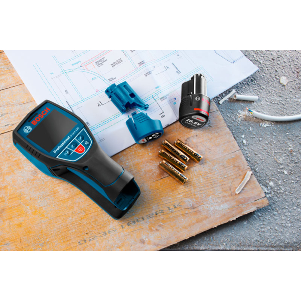 Універсальний детектор Bosch D-tect 120 Professional, 1x2.0Ah, з/п GAL 12V-40, кейс L-Boxx