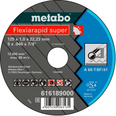 Відрізний круг Metabo Flexiamant Super, TF 41, 125x1,6x22,23 мм, прямий