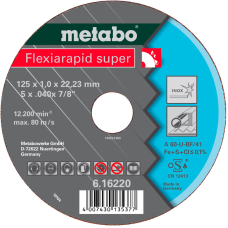 Отрезной круг Metabo Flexiarapid Super Inox TF 41, 150x1,6x22,23 мм, прямой