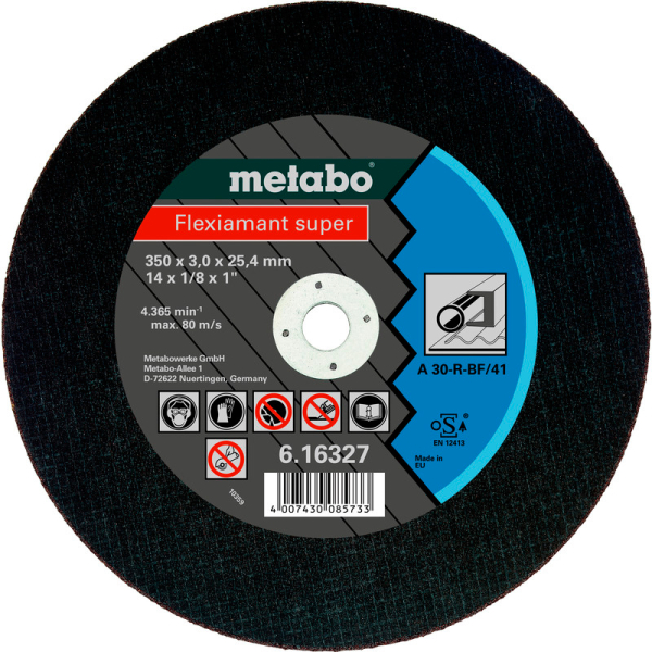 Відрізний круг Metabo Flexiamant Super TF 41, 350x3x25,4 мм, прямий