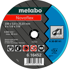 Відрізний круг Metabo Novoflex TF 41, 180x3x22,23 мм, прямий