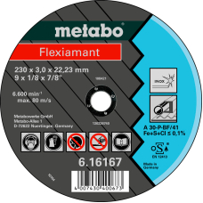 Відрізний круг Metabo Flexiamant Inox TF 41, 125x2,5x22,23 мм, прямий