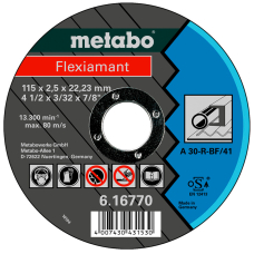 Відрізний круг Metabo Flexiamant TF 41, 115x2,5x22,23 мм, прямий