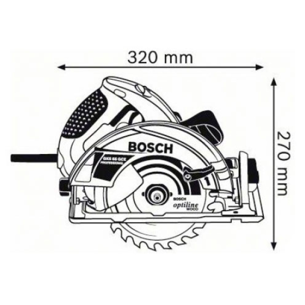 Пила дискова Bosch GKS 65 GCE