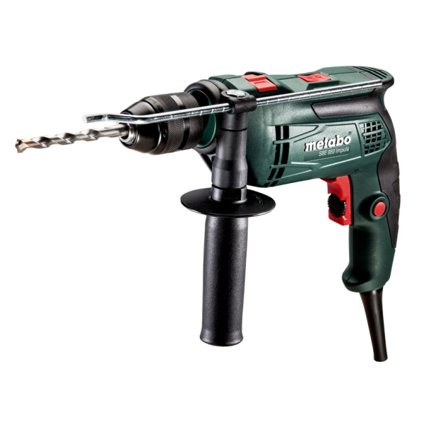 Дрель ударная Metabo SBE 650 Impulse, с кейсом