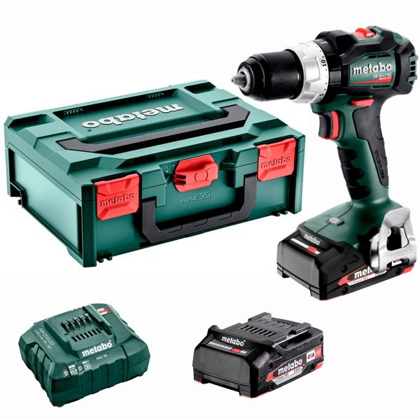 Аккумуляторный ударный шуруповерт Metabo SB 18 LT BL, 2x2.0 Ah, з/у ASC 55, кейс MetaBox