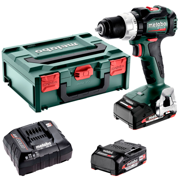 Акумуляторний шуруповерт Metabo BS 18 LT BL, 2x2.0 Ah, ASC 55, кейс MetaBox