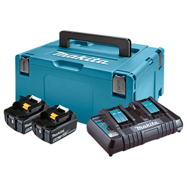 Набор LXT Makita, 2xBL1860B, DC18RD в кейсе