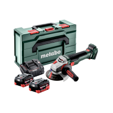 Акумуляторна кутова шліфмашина Metabo WB 18 LTX BL 15-125 Quick, 2xLiHD 5.5 Ah, з/п ASC 145, кейс MetaBox 165 L