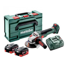 Акумуляторна кутова шліфмашина Metabo WVB 18 LTX BL 15-125 Quick, 2xLiHD 5.5 Ah, з/п ASC 145, кейс MetaBox