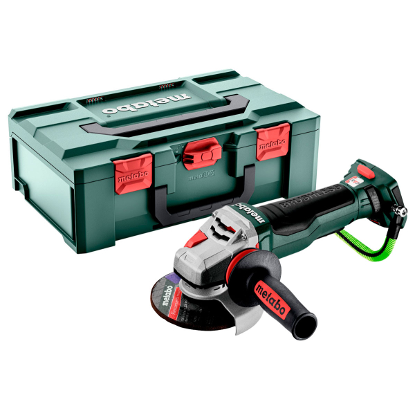 Акумуляторна кутова шліфмашина Metabo WPBA 18 LTX BL 15-125 Quick DS, каркас, в кейсі