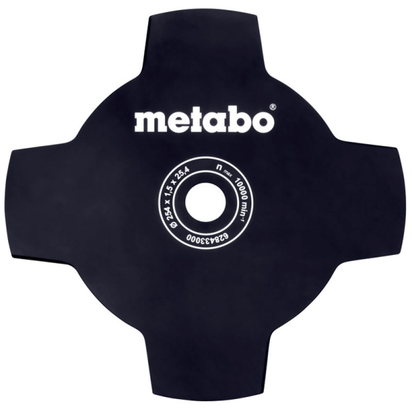 Металевий ніж Metabo 4-пелюстковий 254x1.5x25.4 мм