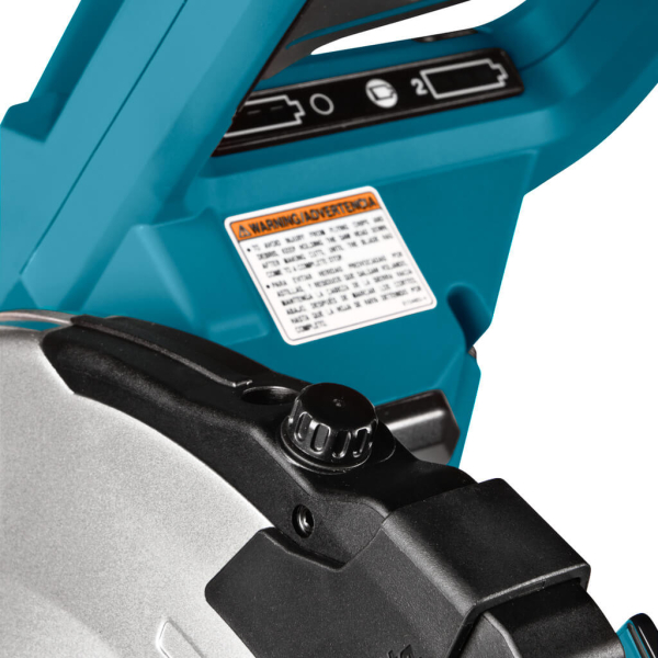 Аккумуляторная торцовочная пила Makita DLS111ZU, каркас, с модулем AWS