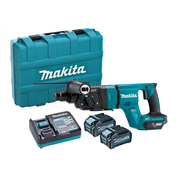 Акумуляторний перфоратор Makita 40V MAX ХGТ, 2x4.0Ah, з/п, у кейсі