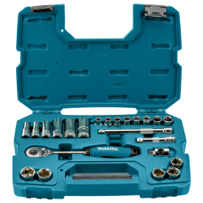 Набір торцевих головок із тріскачкою 3/8'' Makita у кейсі, 23 шт