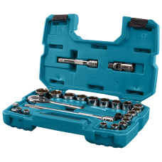 Набор торцевых головок с трещоткой 1/2'' Makita в кейсе, 23 шт