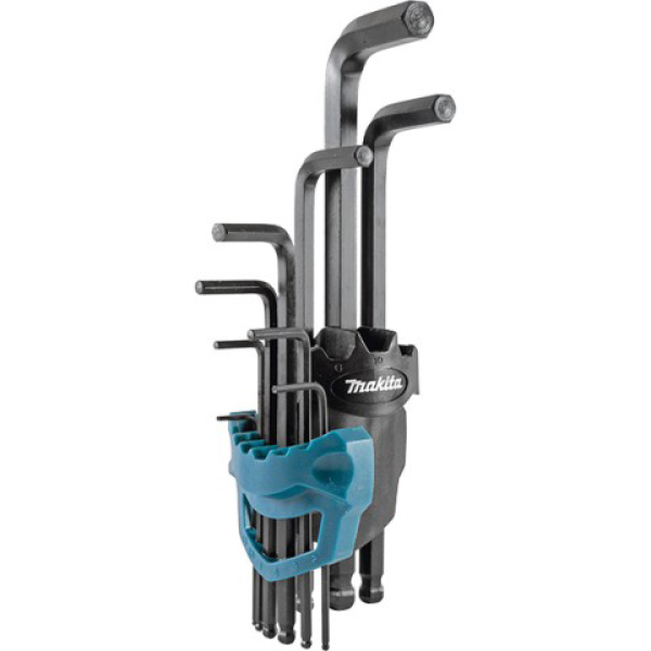 Набор ключей шестигранных Makita на держателе, 9 шт
