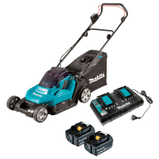Аккумуляторная газонокосилка Makita DLM432PT2, 2x5.0Ah, з/у DC18RD