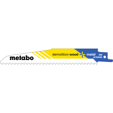 Сабельное полотно Metabo Demolition Wood and Metal 150х1.6 мм