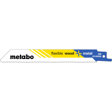 Сабельное полотно Metabo Flexible Wood and Metal 150х0.9 мм, 25 шт