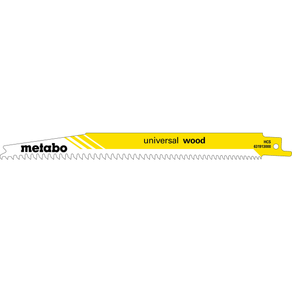 Сабельное полотно Metabo Universal Wood 200х1.25 мм, 5 шт