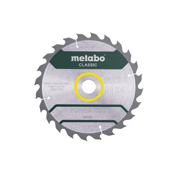 Пильный диск Metabo Power Cut Wood Classic 235х30, Z24 WZ 18°