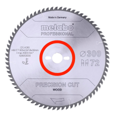 Пильный диск Metabo Precision cut wood - professional, 300x30, Z72 WZ 10°