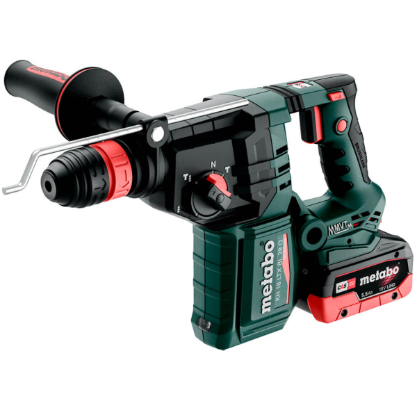 Акумуляторний перфоратор Metabo KH 18 LTX BL 28 Q, 2x5.5AH LIHD, з/п ASC 145, в MetaBOX 165 L
