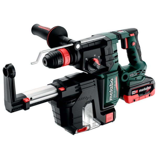 Акумуляторний перфоратор Metabo KH 18 LTX BL 28 Q SET ISA, 2x5.5Ah LiHD, з/п ASC 145, в MetaBox 185 XL