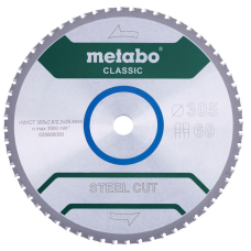 Пиляльний диск Metabo Steel cut — classic, 305x25,4 Z60 FZ/FA 4°